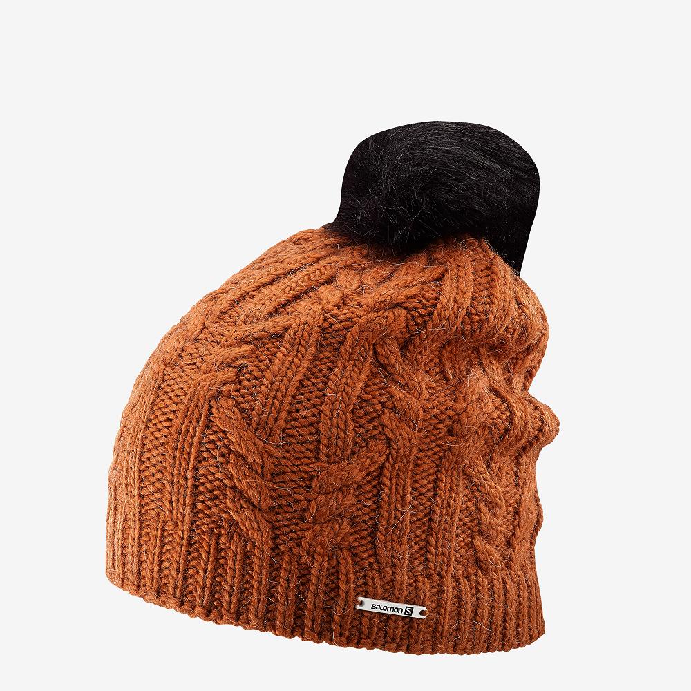 Salomon Israel IVY - Womens Hats - Brown (BKHX-79638)